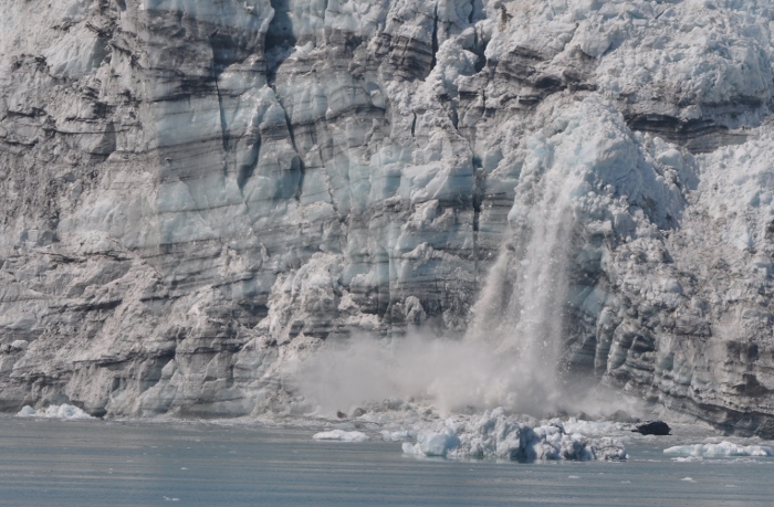 a calving glacier